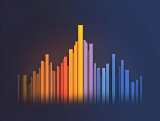 Abstract 3D Background Colorful Bars