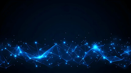 Abstract Blue Network Background Illustration