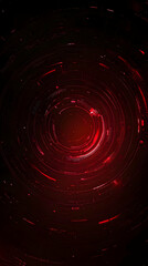 Red Abstract Tech Background Illustration