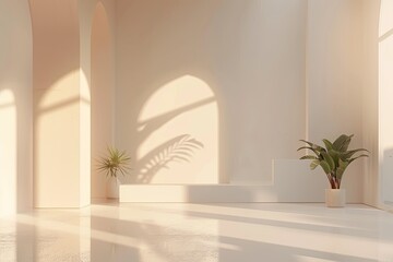 High Detail Visual of Minimalist Architecture Background for Video Calls