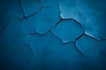 Cracked Blue Abstract Background Illustration