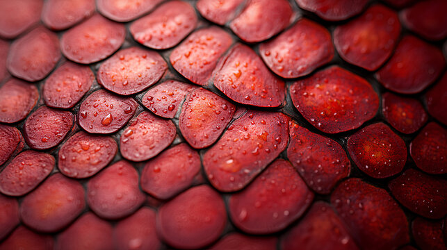 closeup photo of red snake skin pattern background