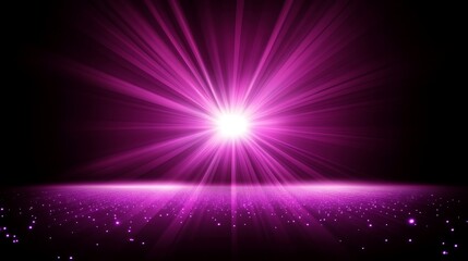 Abstract Purple Light Rays Sparkle Background