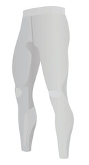 Grey male leggings. vector illustration