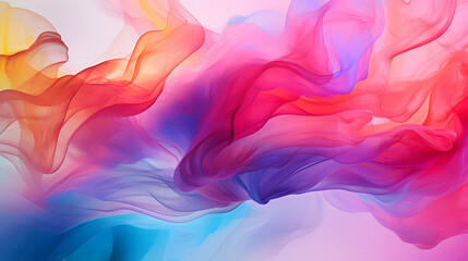 Obraz premium Digital colorful vibrant curves abstract poster web background