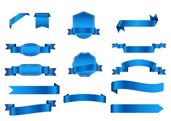 Blue ribbons collection