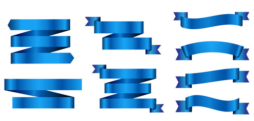 Blue ribbons collection