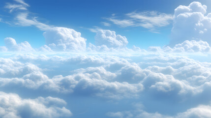 Fototapeta premium digital vintage blue sky and white clouds graphics poster background