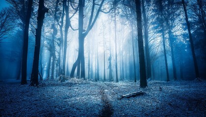 Fototapeta premium snow covered trees