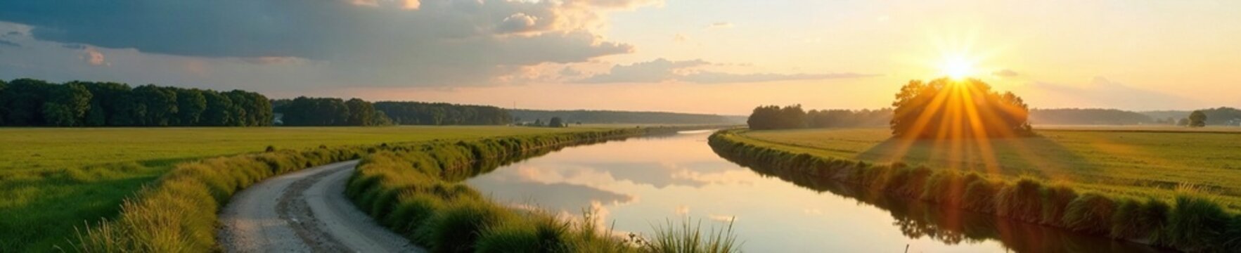 W?lder entlang der Oder schlie?en den Horizont ein, brandenburg, flusslandschaft, landschaft