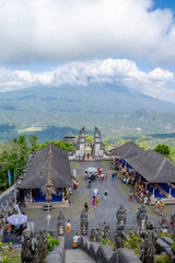 Bali, Indonesia - October 22, 2024:  The ancient temple called 'Pura Lempuyang Luhur'. One of the...