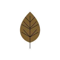 Minimalist Mid Century Modern Flower Vector Illustration on White Background.