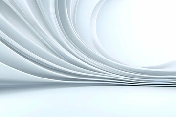 Naklejka premium Abstract 3D White Curve Background