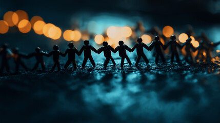 Leading digital transformation and organizational change through leadership in team collaboration corporate setting close-up