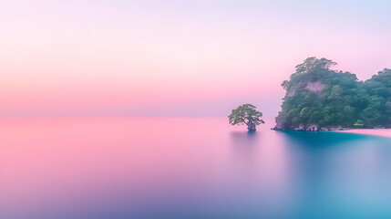 Pastel Seascape Illustration