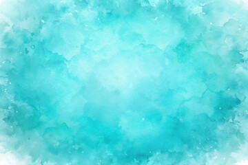 Soft watercolor background, vibrant turquoise hues, abstract texture, artistic design, perfect for creative projects.
