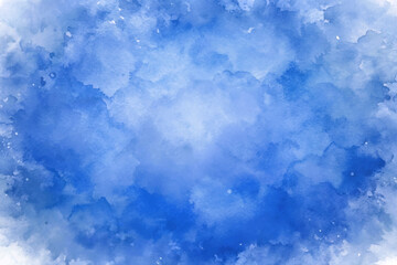 Soft blue watercolor background, abstract texture, artistic design, calming hues, versatile for various projects.
