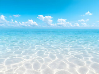 Serene Beach Background Illustration