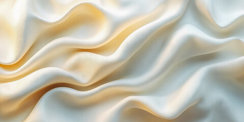 Luxurious golden silk waves - elegant texture for fashion and interior design