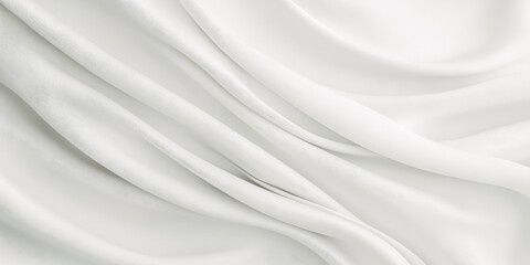 Obraz premium Elegant white silk fabric texture for design and background