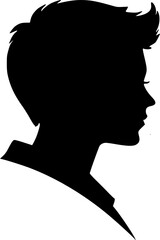 boy silhouette vector