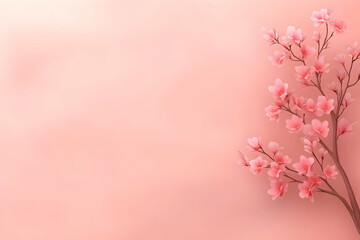 Obraz premium Pink Blossom 3D Illustration Background