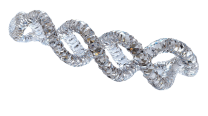 DNA isolated on white background