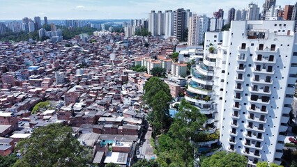 December 25, 2024 social inequality in Brazil. community of Paraisópolis, São Paulo