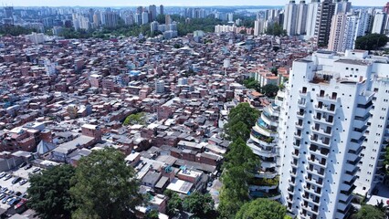 December 25, 2024 social inequality in Brazil. community of Paraisópolis, São Paulo