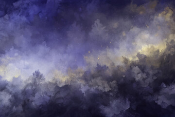 Abstract cloud formations, dark blue tones, soft textures, atmospheric background, artistic design, digital painting.