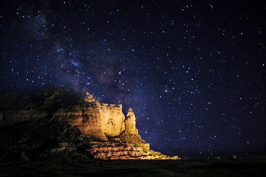 night landscape with stars Sudan