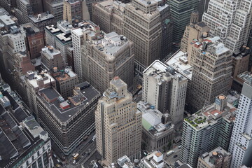 Fototapeta premium New York City captured from the Empire State Building