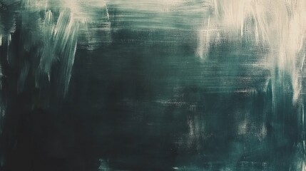 Fototapeta premium Abstract teal and white painted texture.