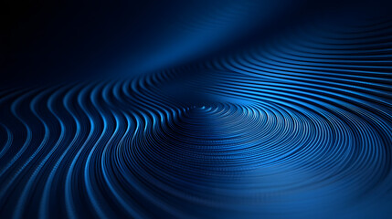 Sleek Circle Lines Abstract Vector Background Showcasing Geometric Circular Dark Blue Pattern with Modern Technology Design Elements