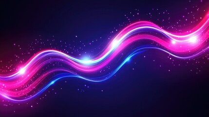Illuminated wavy abstract background with vibrant colors and glowing effects for modern designs and presentations