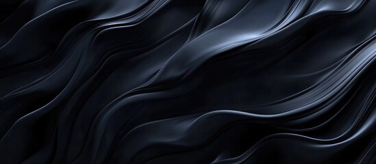 Obraz premium Elegant abstract dark texture with flowing movement ideal for background use and empty space for text or graphic overlays
