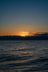 静岡県の海岸からの初日の出
