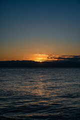 Naklejka premium 静岡県の海岸からの初日の出