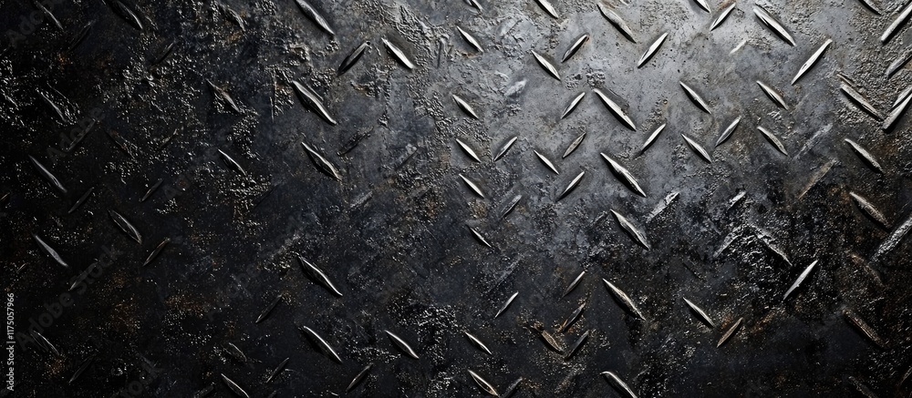Poster abstract textured dark metal background with scratched patterns suitable for commercial design and e