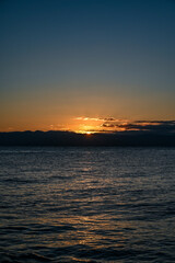 静岡県の海岸からの初日の出