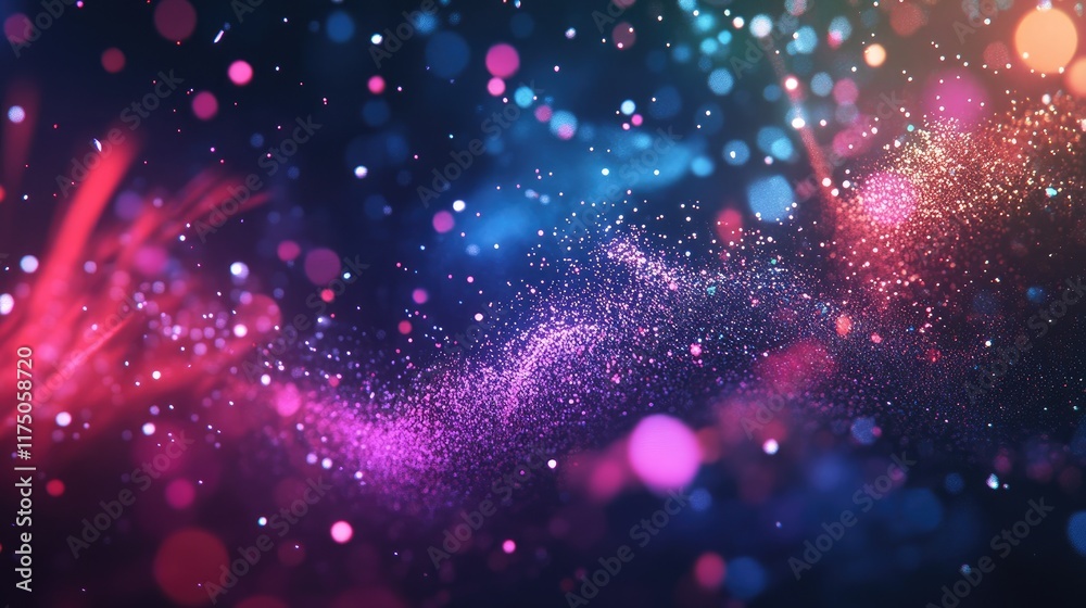 Aufkleber colorful dazzling fireworks display at night creating a festive atmosphere with vibrant sparkles and