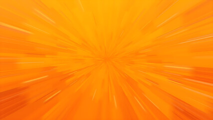 Obraz premium Blurred orange zoom perspective background. Abstract soft explosion effect.&nbsp;Generative AI