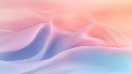 Soft pink rose petals flowing on satin fabric