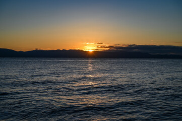 静岡県の海岸からの初日の出