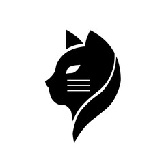 Black cat logo