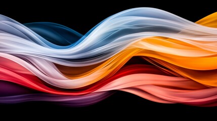 Abstract Colorful Swirling Waves Dynamic Flowing Fabric Design Vibrant Hues Background