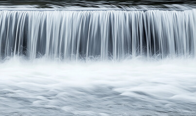 Minimalist photo of a waterfall