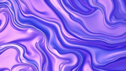Obraz premium Fluid Purple and Blue Abstract Swirls: A Serene Marble Effect