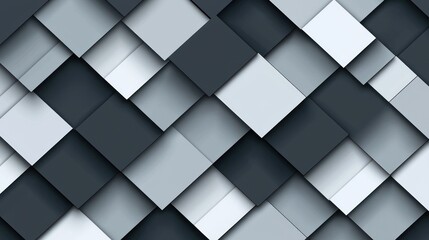 Fototapeta premium Abstract Gray and White Square Pattern Design
