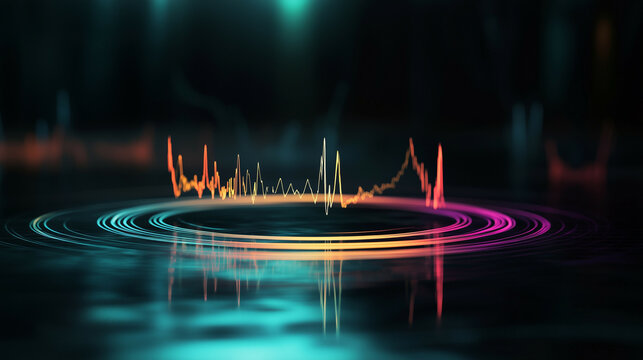 Soft gradient radio waves emanating from a circle symbolizing unity on World Radio Day.